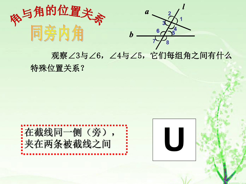 华东师大版七上数学 5.1.3同位角、内错角、同旁内角 课件(共22张PPT)