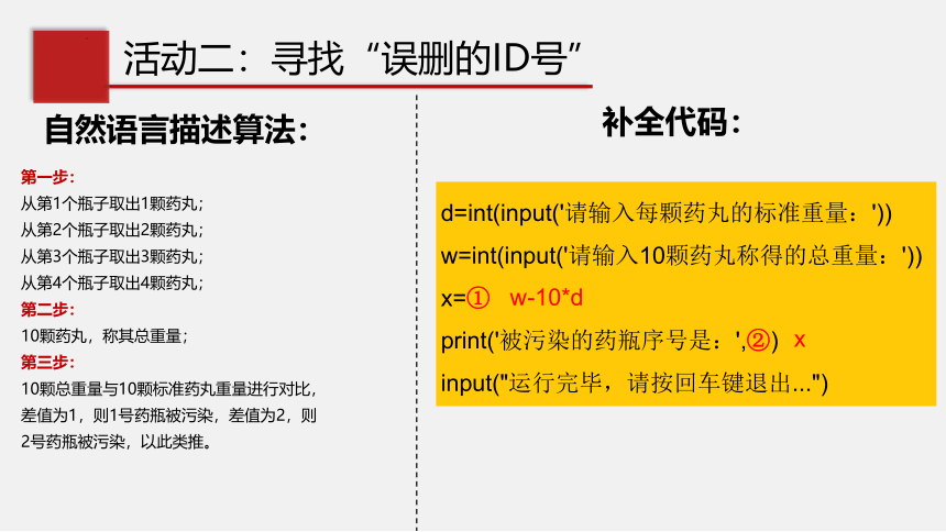 4.1算法及其特征 课件(共14张PPT) 高中信息技术教科版（2019） 必修1