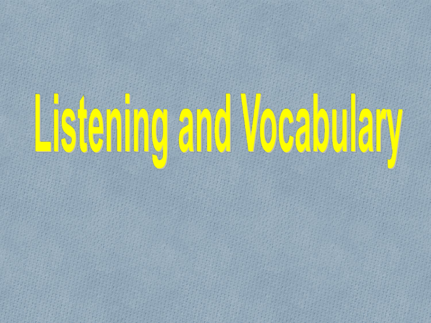 外研版选修六Module 5 Cloning Listening and vocabulary教学课件 (共27张PPT)