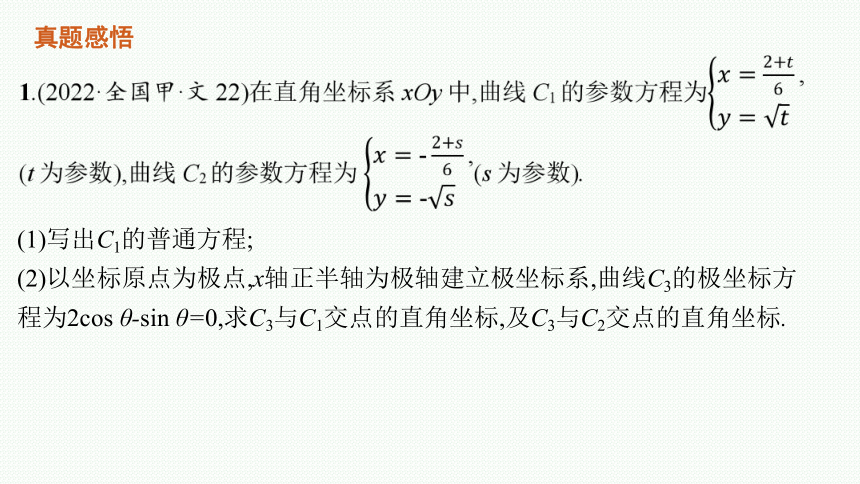 2023届高考二轮总复习课件（适用于老高考旧教材） 数学（文）专题七 选做大题 课件（共120张PPT）