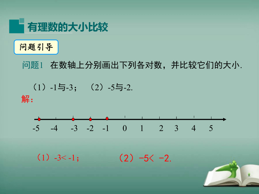 2022-2023学年华师大版数学七年级上册 2.5 有理数的大小比较 课件(共16张PPT)