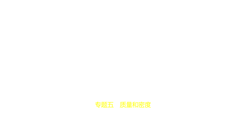 2021年物理中考复习河南专用 专题五　质量和密度课件（78张PPT）