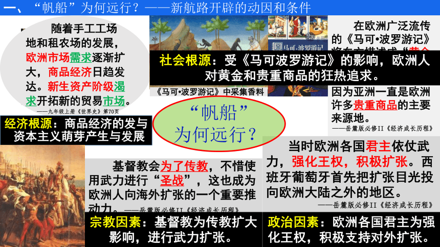 第6课 全球航路的开辟 课件（共18张ppt）2022-2023学年高中历史统编版（2019）必修中外历史纲要下册