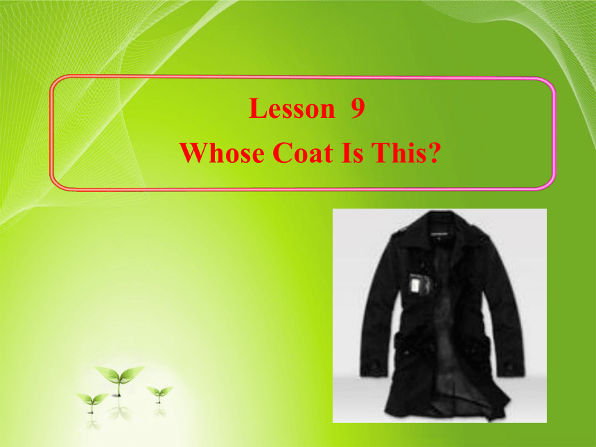 冀教版七上英语 U2 Lesson9 Whose coat is this？ 课件(共20张PPT)