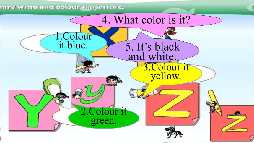 Unit 9 Write and colour the letters第四课时课件
