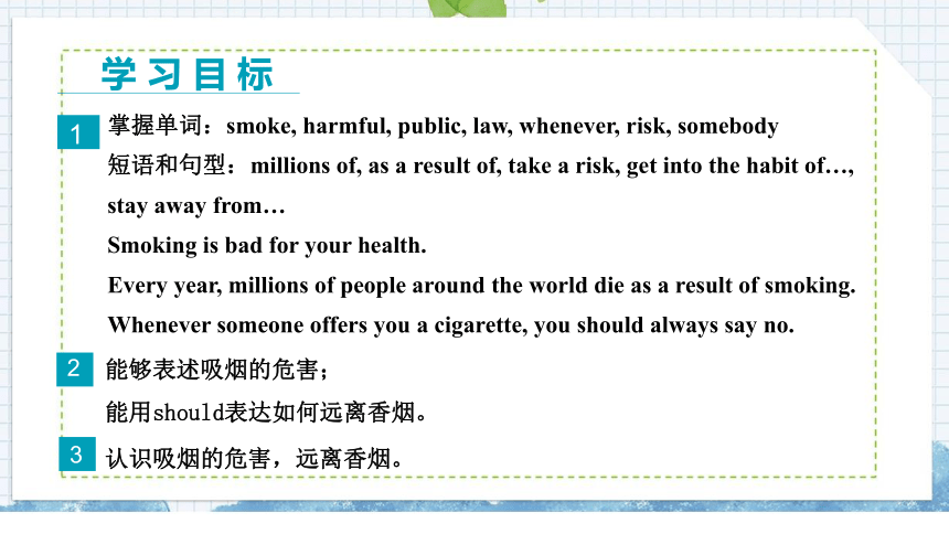 Unit 1 Lesson 4 Don’t Smoke, Please课件(共26张PPT)