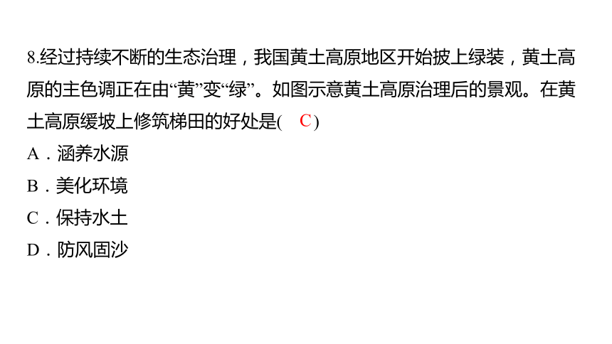 2024中考三轮复习课件 (36张PPT) 第31讲 贵州省和黄土高原