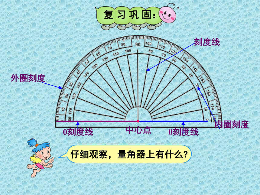 四年级上册数学课件-4.5 画角｜冀教版  (共22张PPT)