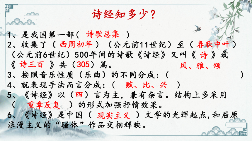 2021—2022学年统编版高中语文选择性必修下册1.1《氓》课件（39张PPT）