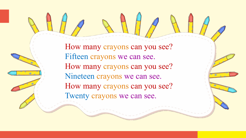 Module 5 Unit 1 There are only nineteen crayons 第1课时课件(共25张PPT)