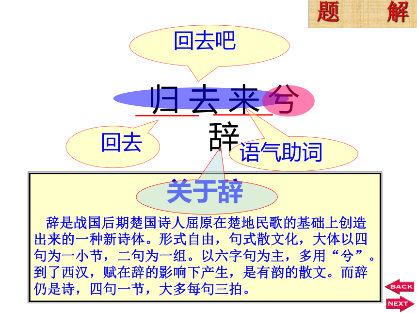 人教版语文必修五第4课 《归去来兮辞》 课件（47张）