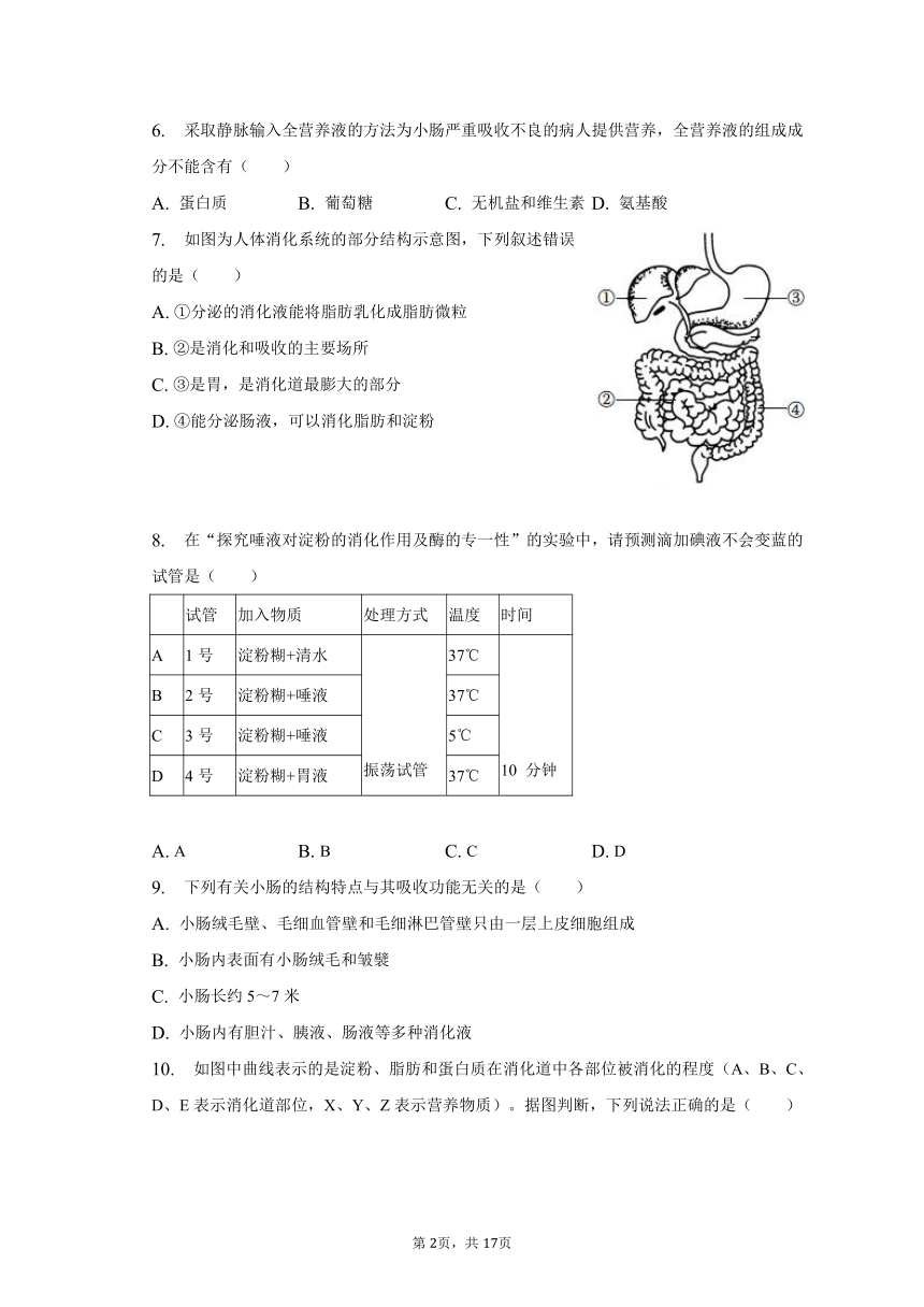 2022-2023学年江苏省盐城市滨海县第一初级中学教育集团七年级（下）期中生物试卷（word版 含解析）