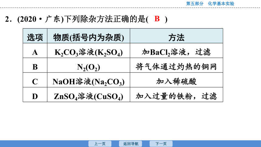 2023年广东中考化学复习--课时26　物质的分离与提纯 课件(共29张PPT)
