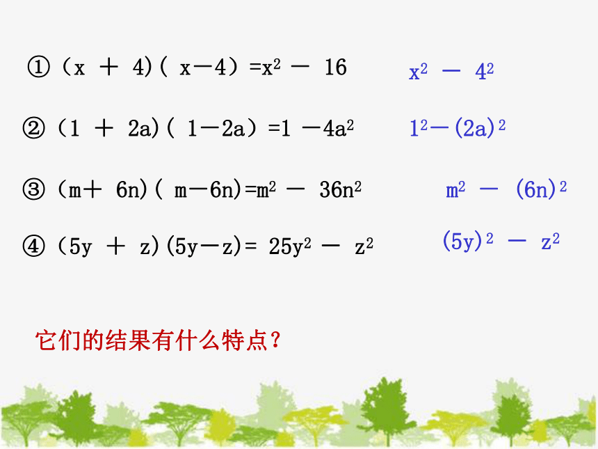 湘教版七年级下册 2.2.1 平方差公式课件(共15张PPT)