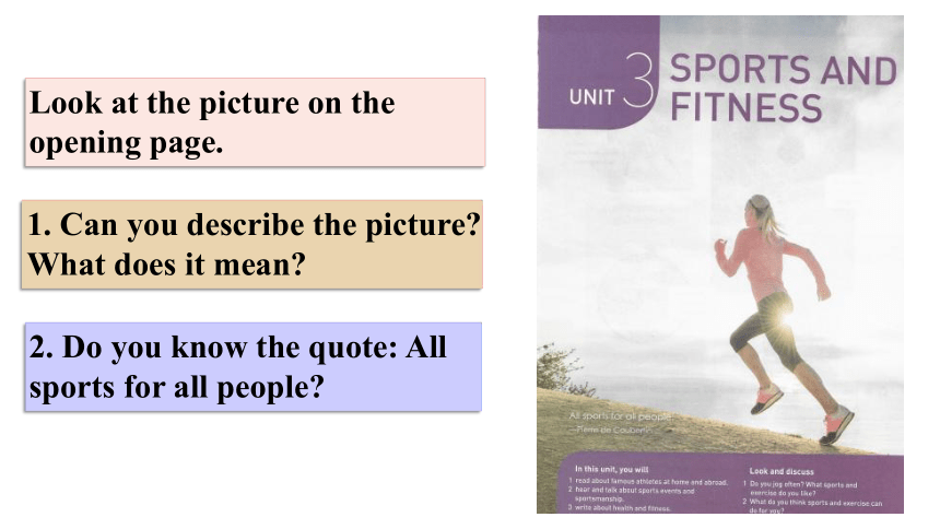 人教版（2019）必修第一册Unit 3 Sports and fitness 第5课时 Reading for writing课件(共19张PPT)