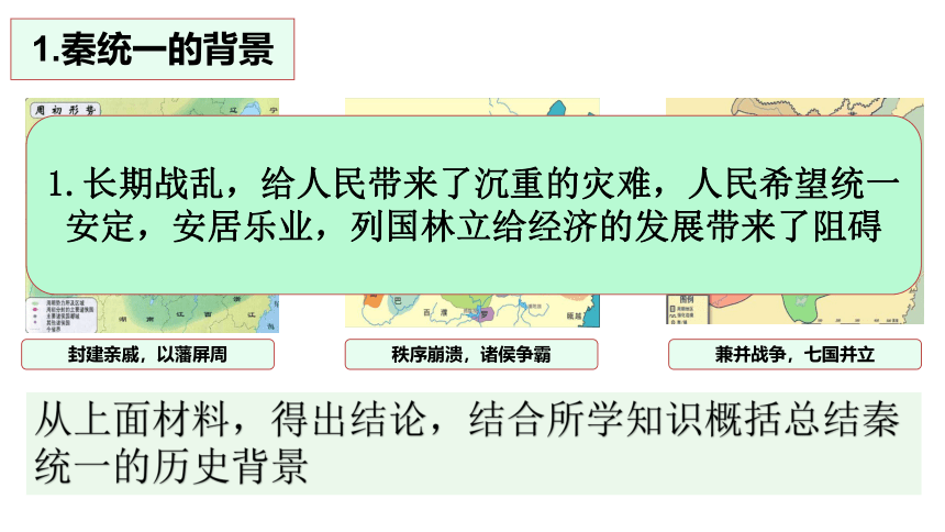 2021-2022学年人教统编版中外历史纲要上册第3课 秦统一多民族封建国家的建立  课件（共27张PPT）