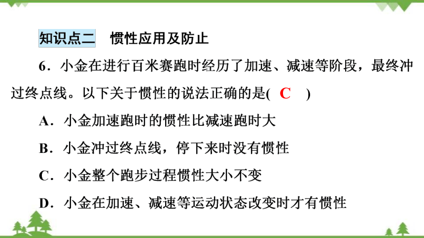 粤沪版物理八年级下册 第7章  7.3　探究物体不受力时怎样运动(共27张PPT)