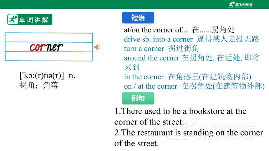 Unit 3 Could you please tell me where are the restrooms are？  Section B单词讲解课件+嵌入音频