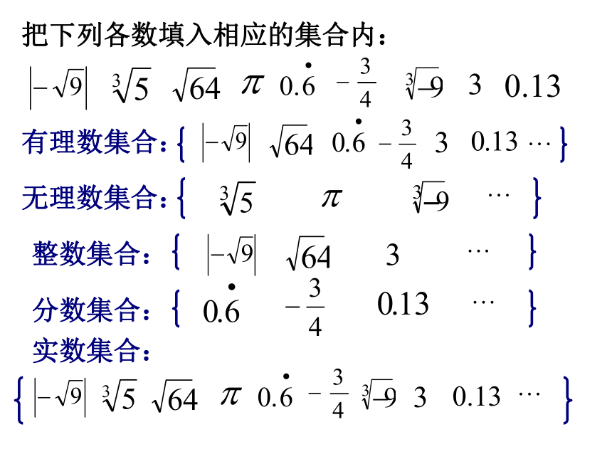 沪科版七年级下册数学 6.2.2实数与数轴  课件(共16张PPT)