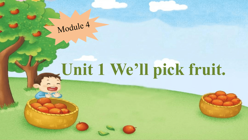 Module 4 Unit 1 We‘ll pick fruit. 课件(共21张PPT)