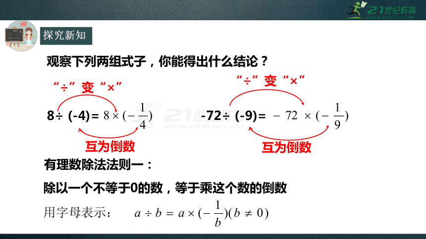 1.4.2 有理数的除法 第1课时 课件（共张PPT）