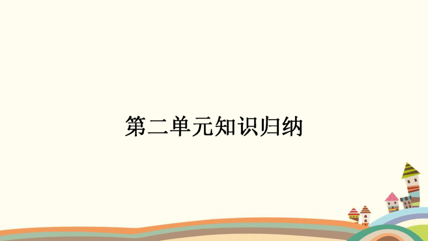 七年级上册第二单元友谊的天空知识归纳课件（共25张PPT）