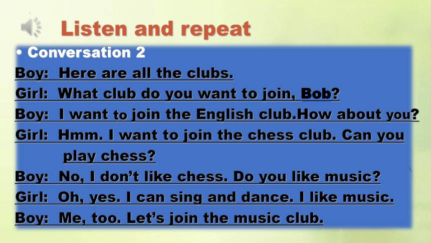 Unit 1 Can you play the guitar?Section A 2a-2d课件 +嵌入音频(共30张PPT)