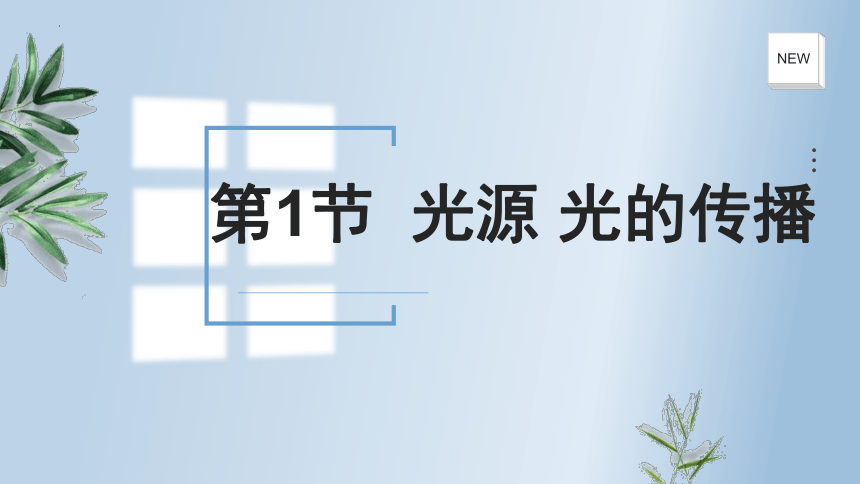 4.1光源 光的传播 课件(共41张PPT)-2022-2023学年教科版物理八年级上册