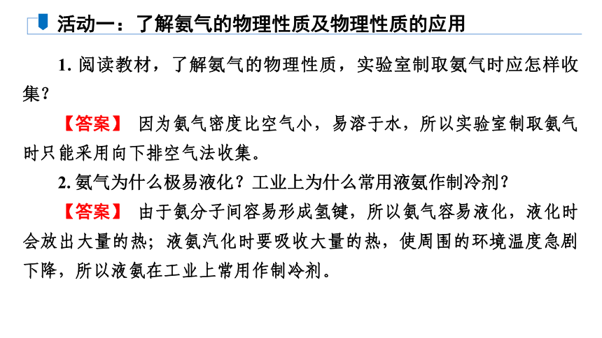 专题7　第2单元　课题1　氨气  课件(共30张PPT)  2022-2023学年下学期高一化学苏教版（2019）必修第二册