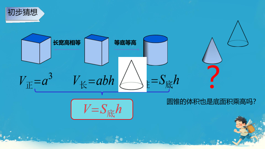 人教版六年级下册数学 《圆锥的体积》课件(共15张PPT)