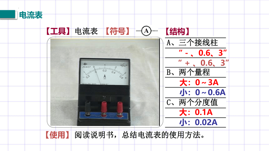 11.4 《电流》课件   2022-2023学年北师大物理九年级上册(共20张PPT)