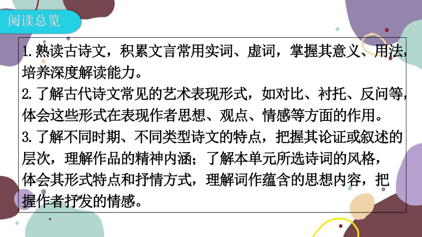 统编版语文九年级下册 第三单元单元主题阅读课件（共30张）