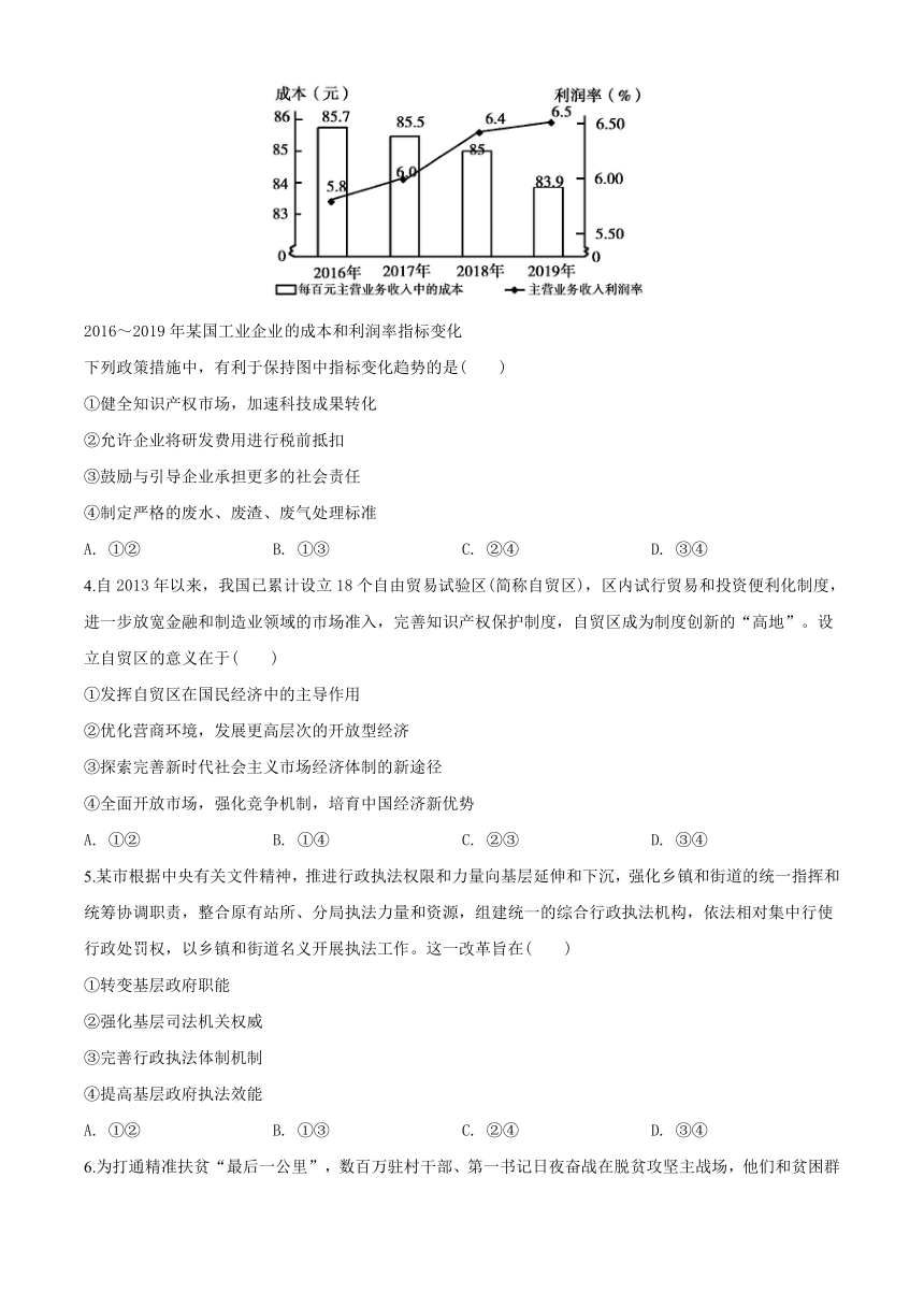 2020年全国统一高考政治真题试卷名师详解版（新课标Ⅱ）