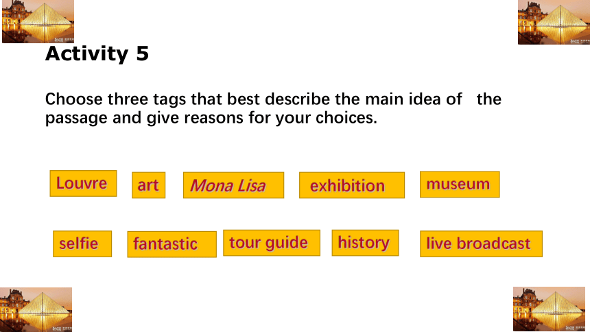 外研版（2019）高中英语必修3课文解析：Unit4 Amazing art  Understanding ideas 课件 (20张ppt)