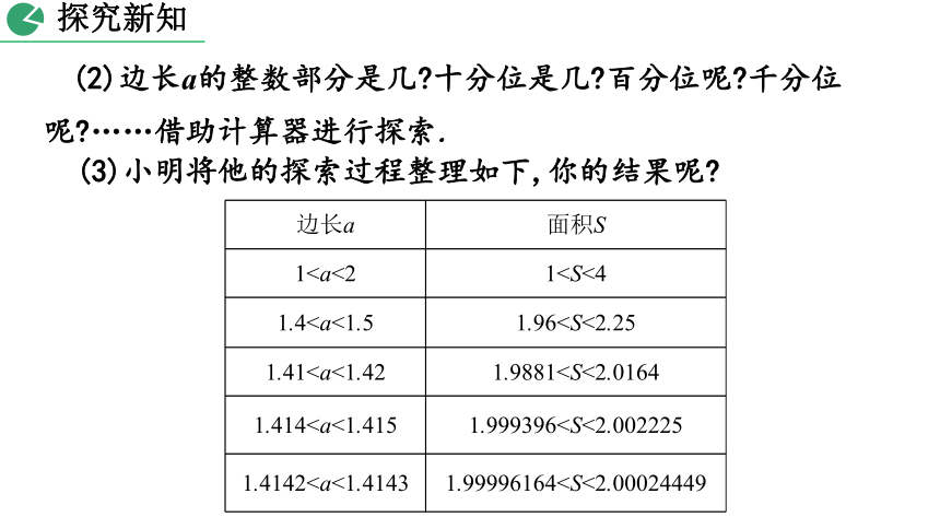 北师大版数学八年级上册2.1 认识无理数课件（第2课时 23张）