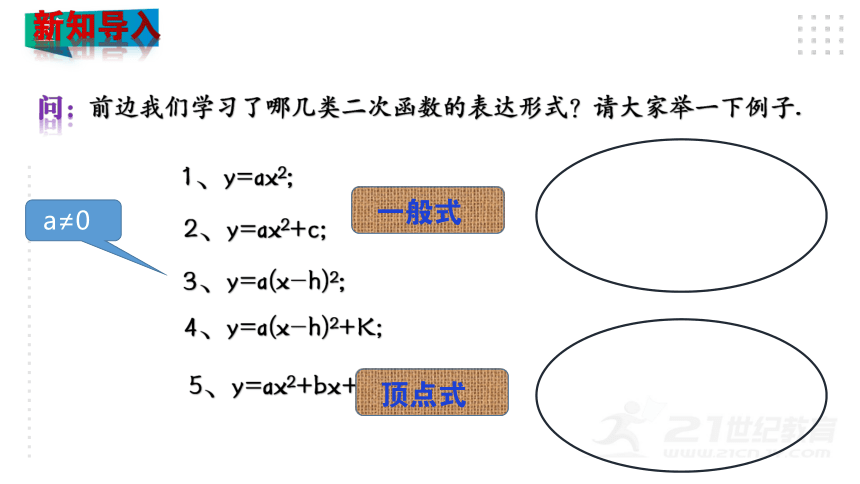 2.3 确定二次函数表达式 课件（共22张PPT）