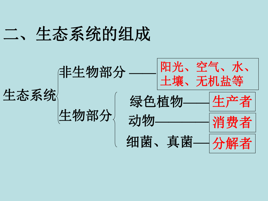 七年级生物上册 1.2.2 生物与环境组成生态系统课件(共38张PPT)