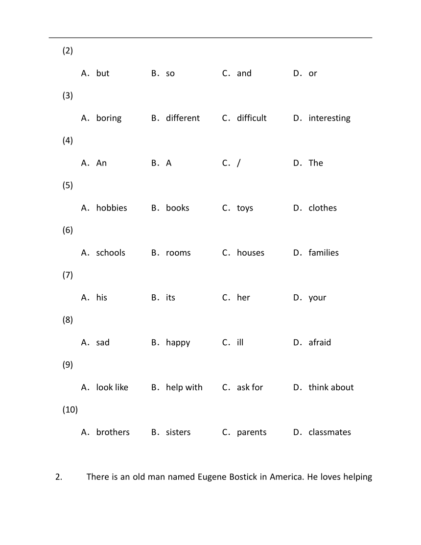 2022-2023学年外研版七年级下册英语期末专练9（时文阅读+完型填空）（含答案）