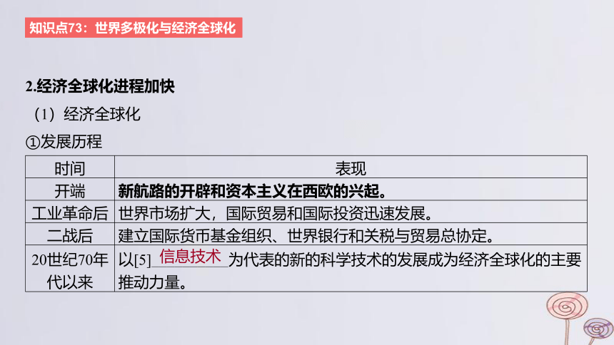 2024版高考历史一轮复习 教材基础练 第十三单元 20世纪下半叶世界的新变化与当代世界的发展 第4节 当代世界发展的特点与主要趋势 课件(共26张PPT)