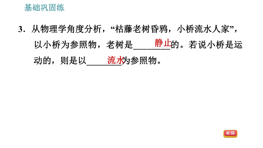 沪粤版八年级下册物理习题课件 第7章 7.1   怎样描述运动（30张）