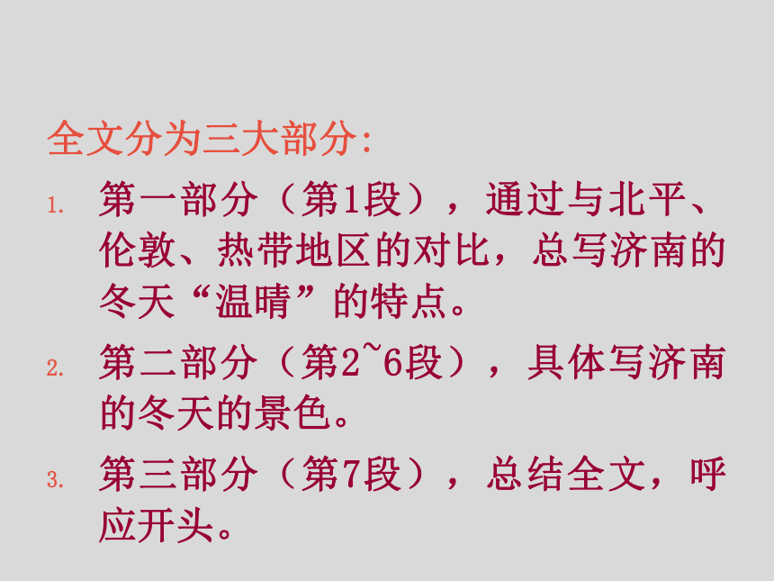 2.济南的冬天 教学课件(共39张PPT)