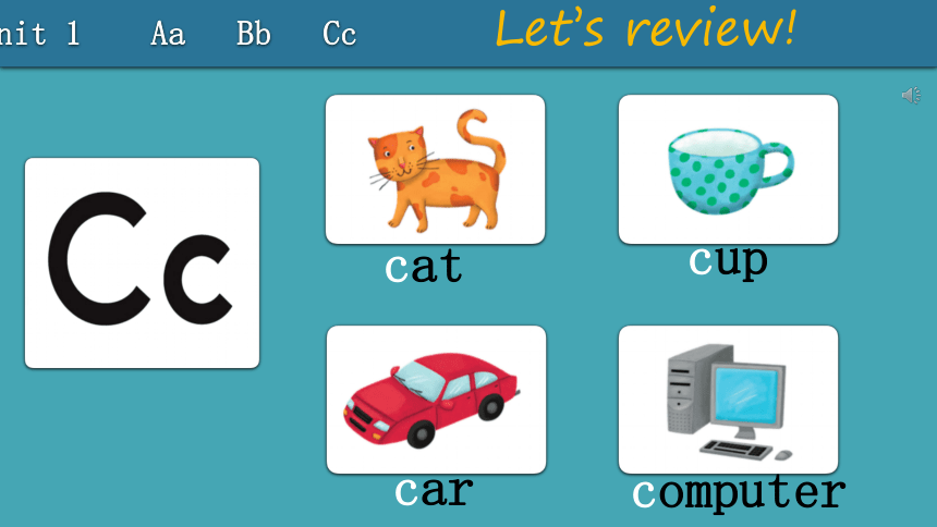 小学英语 oxford phonics（自然拼读）Unit 1 Aa Bb Cc-- 课件(共10张PPT)