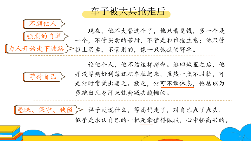 七年级下册语文第三单元名著导读《骆驼祥子》：圈点与批注 课件（23张PPT）