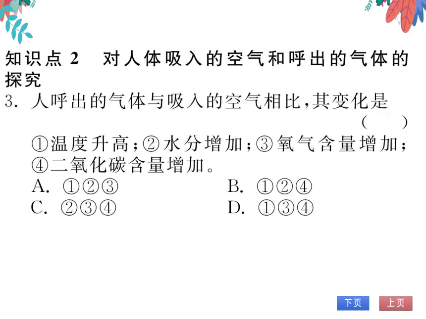 【人教版】化学九年级上册 第一单元 课题2 化学是一门以实验为基础的科学 第2课时 习题课件