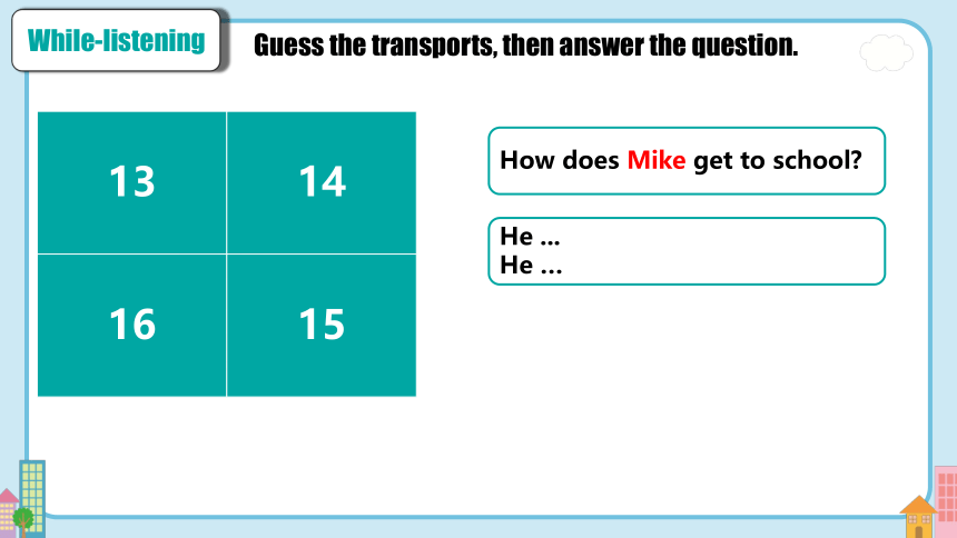 Unit 3 Section A 2a-2e 课件+内嵌音频（新目标七下Unit 3 How do you get to school?）