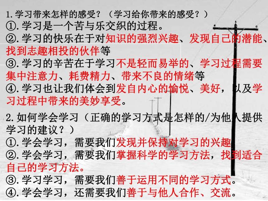 统编版道德与法治七年级上册期末总复习 课件（57张幻灯片）