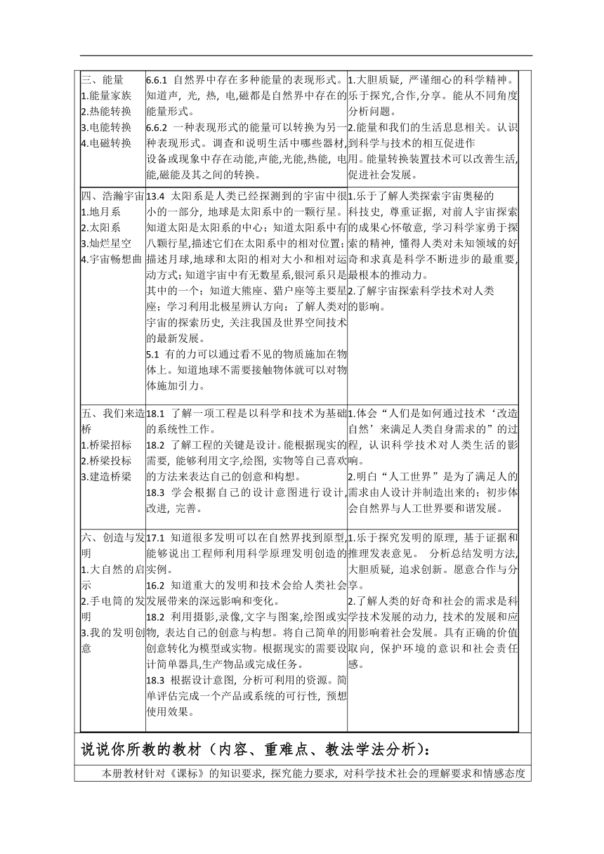 2022湘科版（2017秋）小学科学六年级上册教学计划