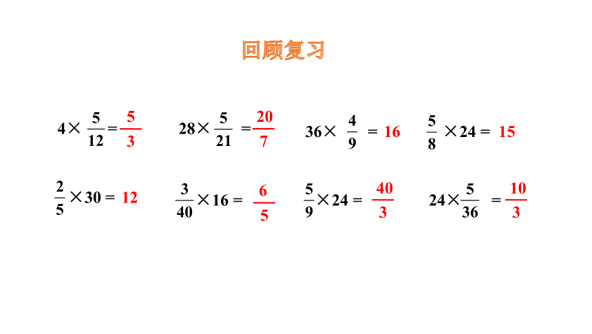 苏教版小学数学六年级上册分数乘分数课件（15张PPT)