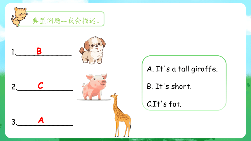 Unit 3 At the Zoo 单元复习(四)-语法+典型例题（共33张PPT）