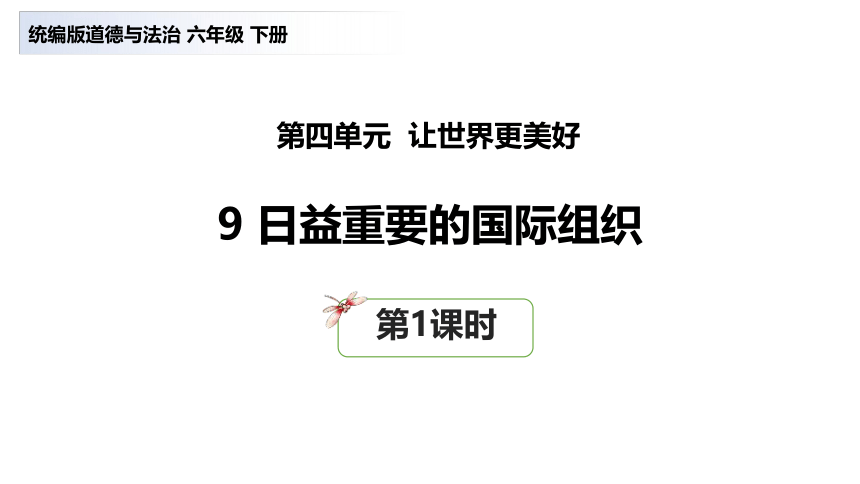 部编版  六年级下册 第四单元 日益重要的国际组织 第一课时 课件（29张）